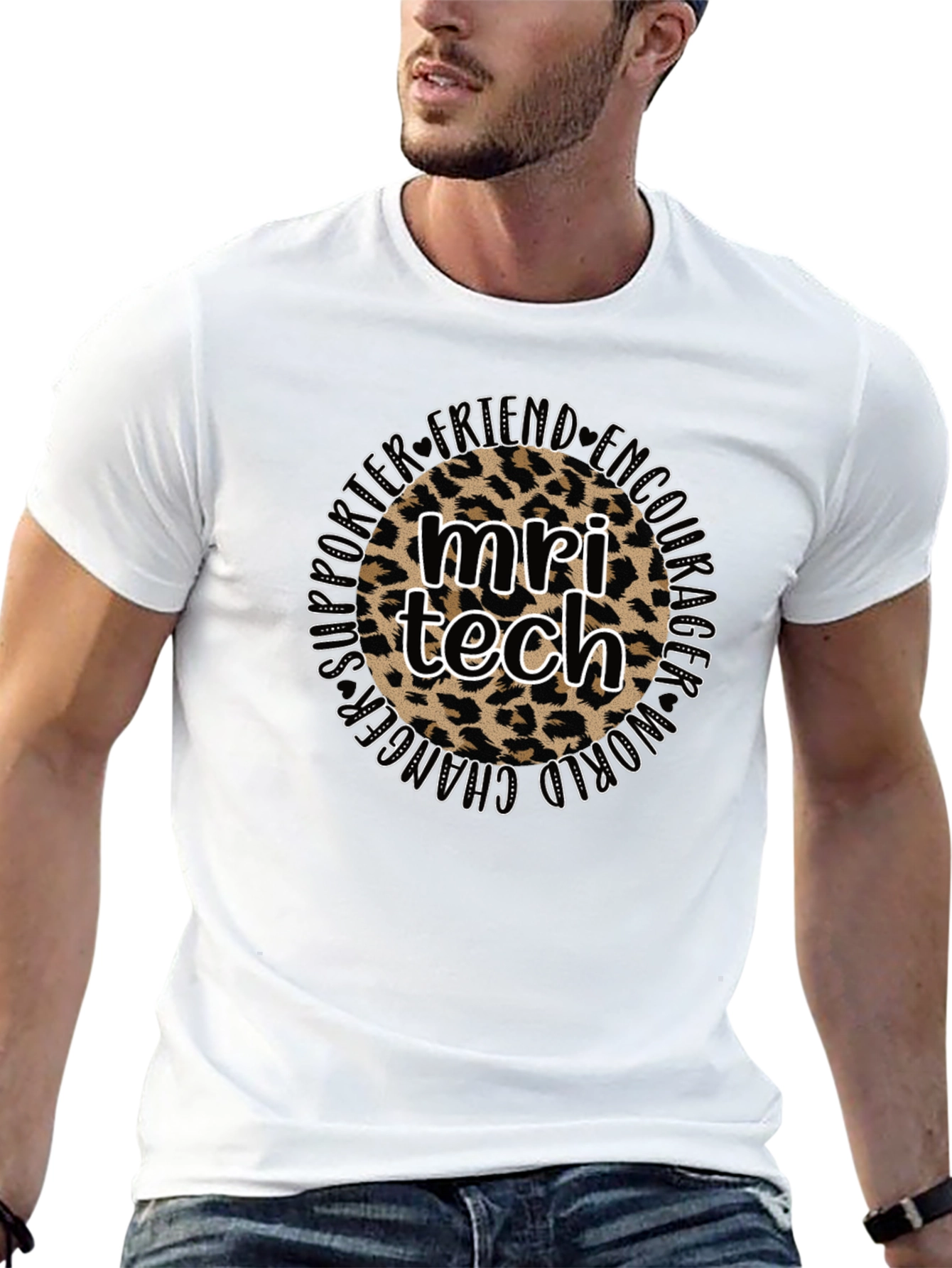 MRI Tech Leopard Print T-Shirt