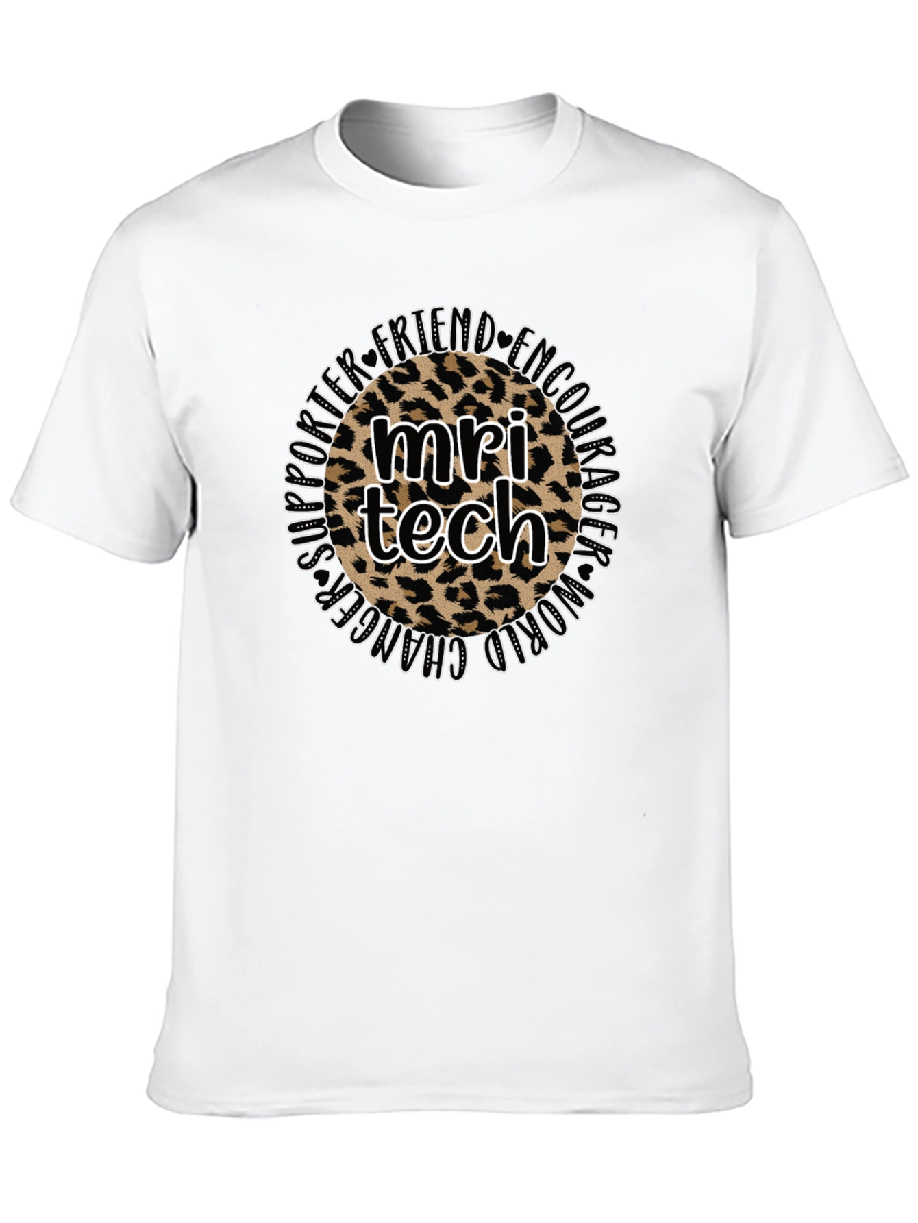 MRI Tech Leopard Print T-Shirt