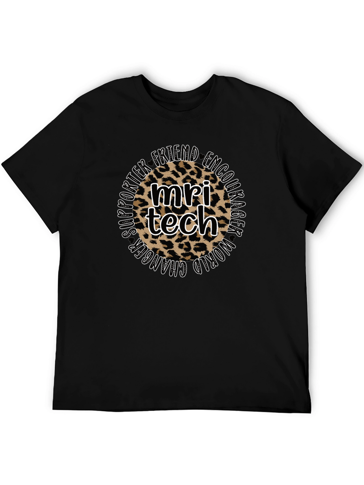 MRI Tech Leopard Print T-Shirt