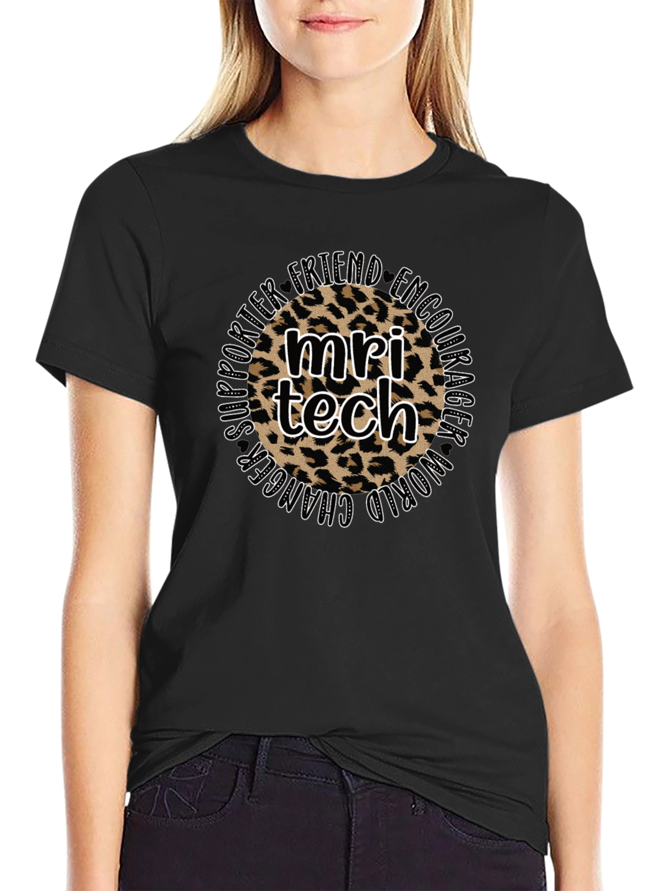MRI Tech Leopard Print T-Shirt
