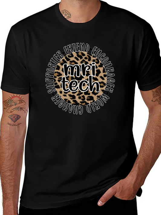 MRI Tech Leopard Print T-Shirt