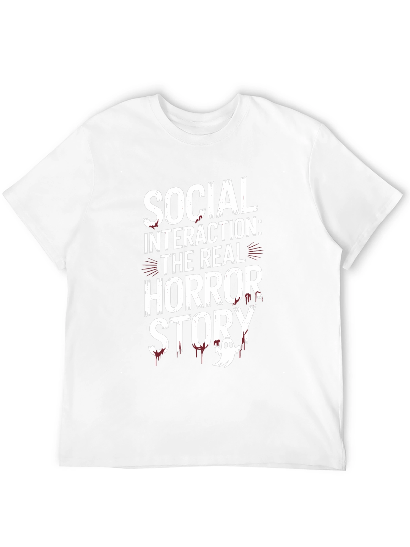 Social Interaction Horror Story Graphic Tee