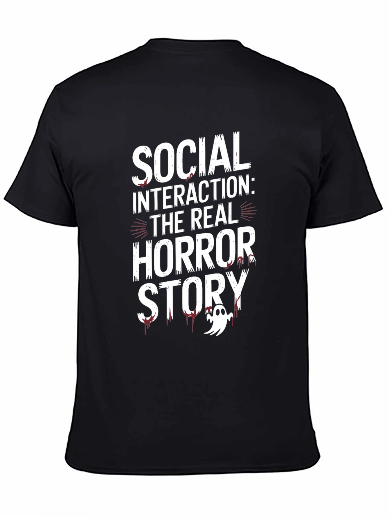 Social Interaction Horror Story Graphic Tee