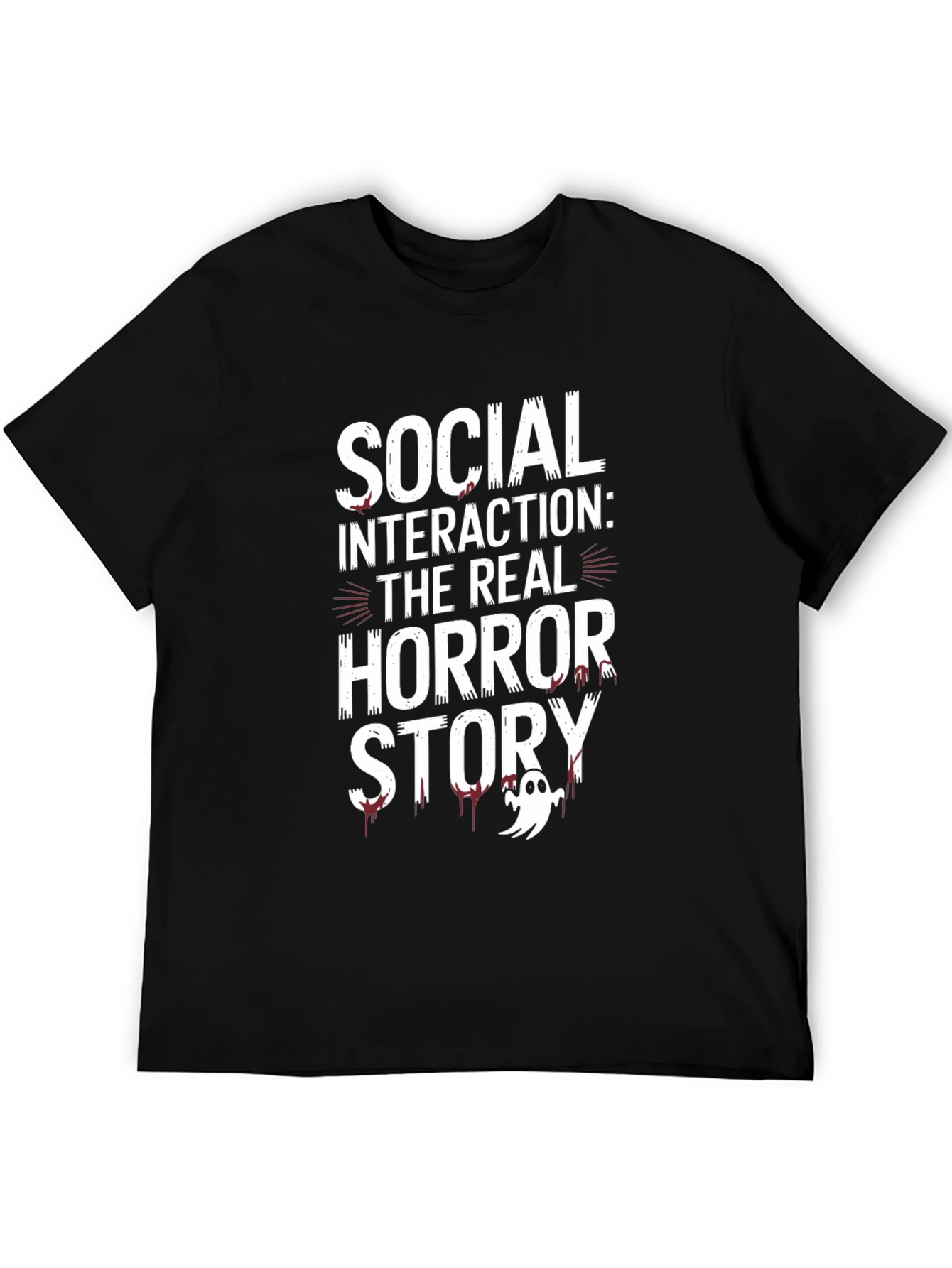Social Interaction Horror Story Graphic Tee
