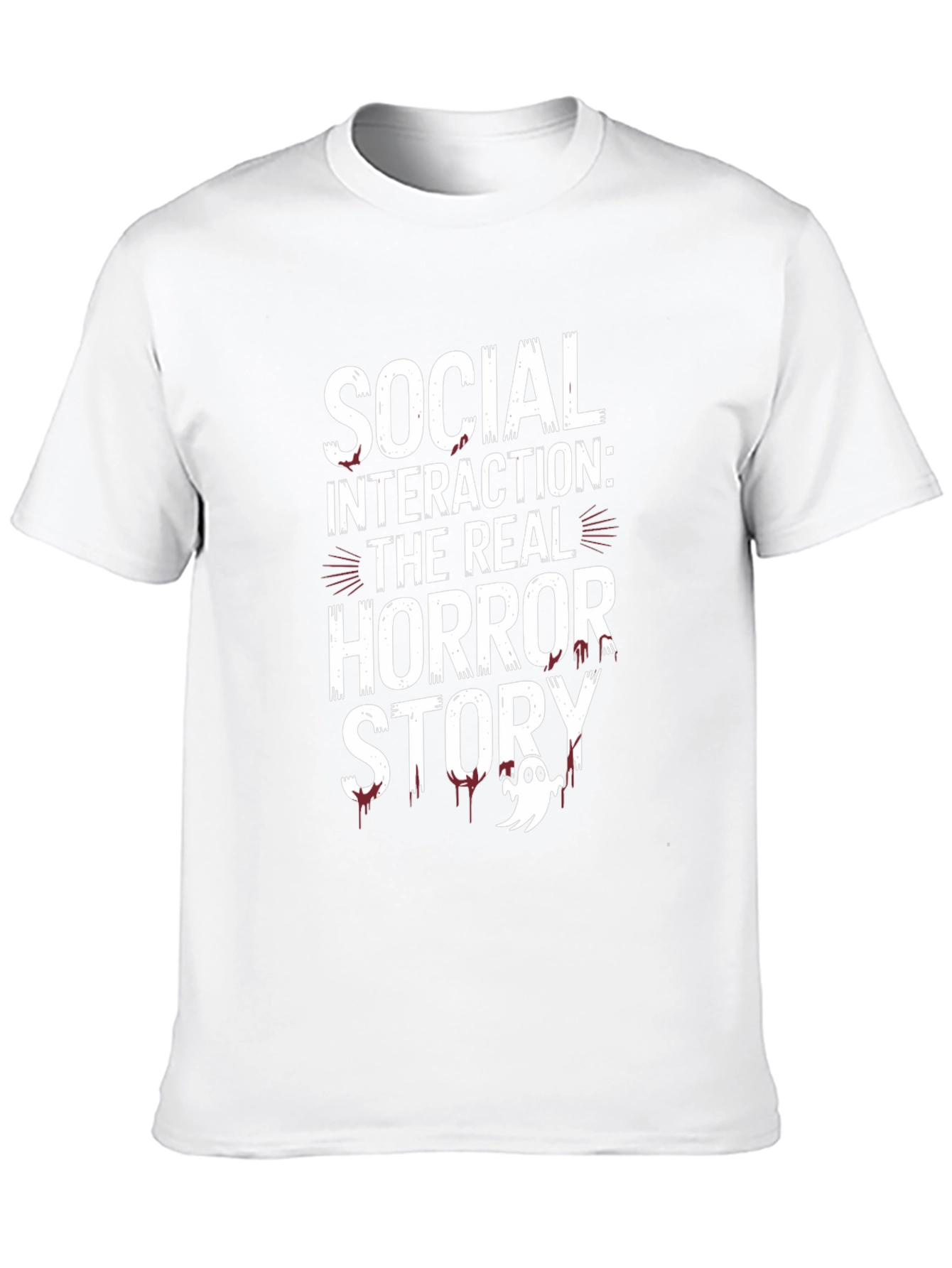 Social Interaction Horror Story Graphic Tee