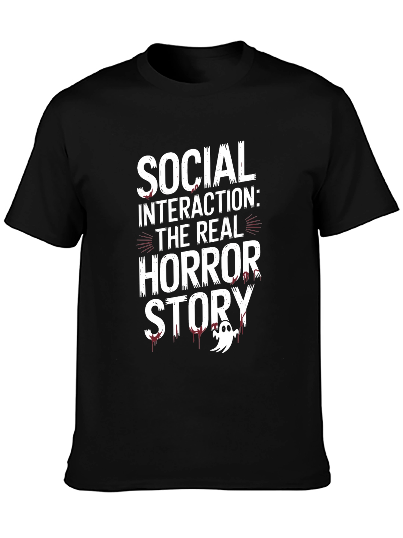 Social Interaction Horror Story Graphic Tee