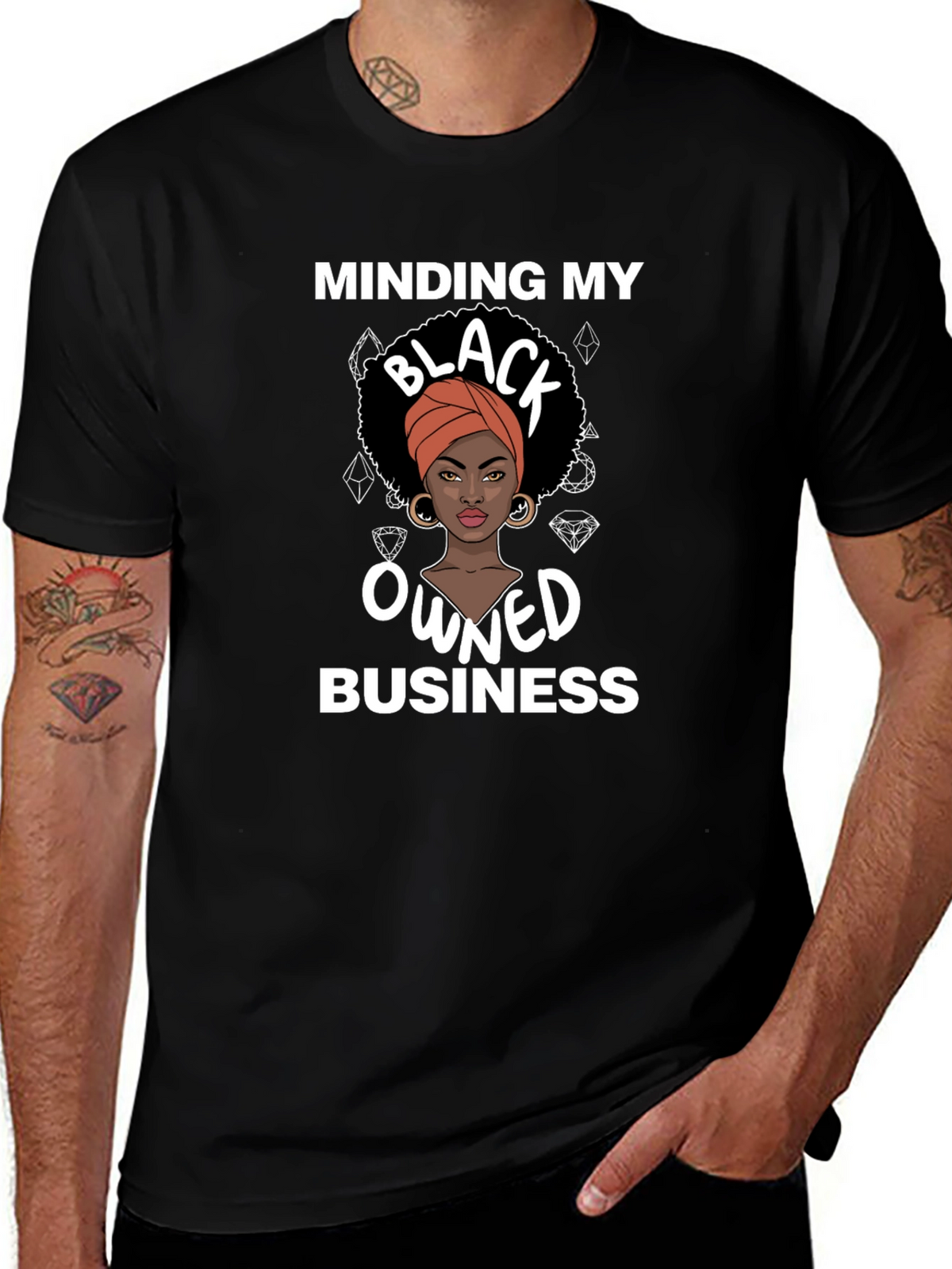 Minding My Black Owned Business Graphic Tee