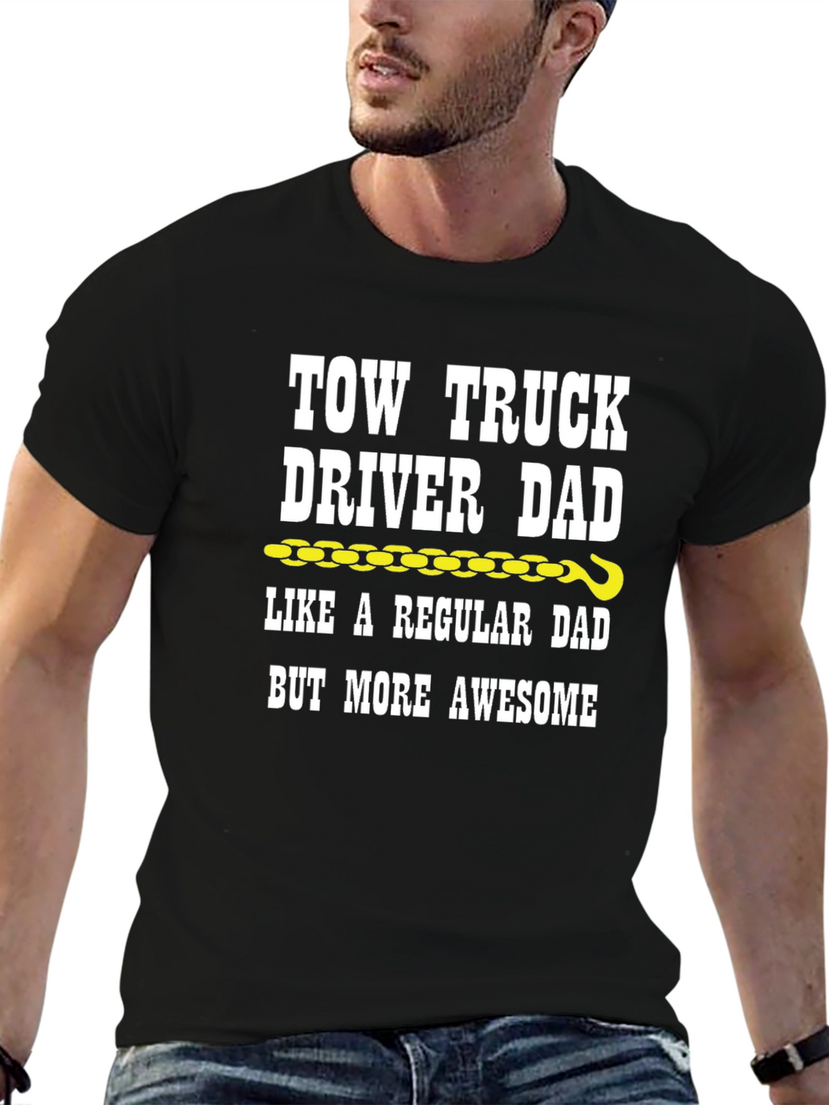 Tow Truck Driver Dad Graphic T-Shirt