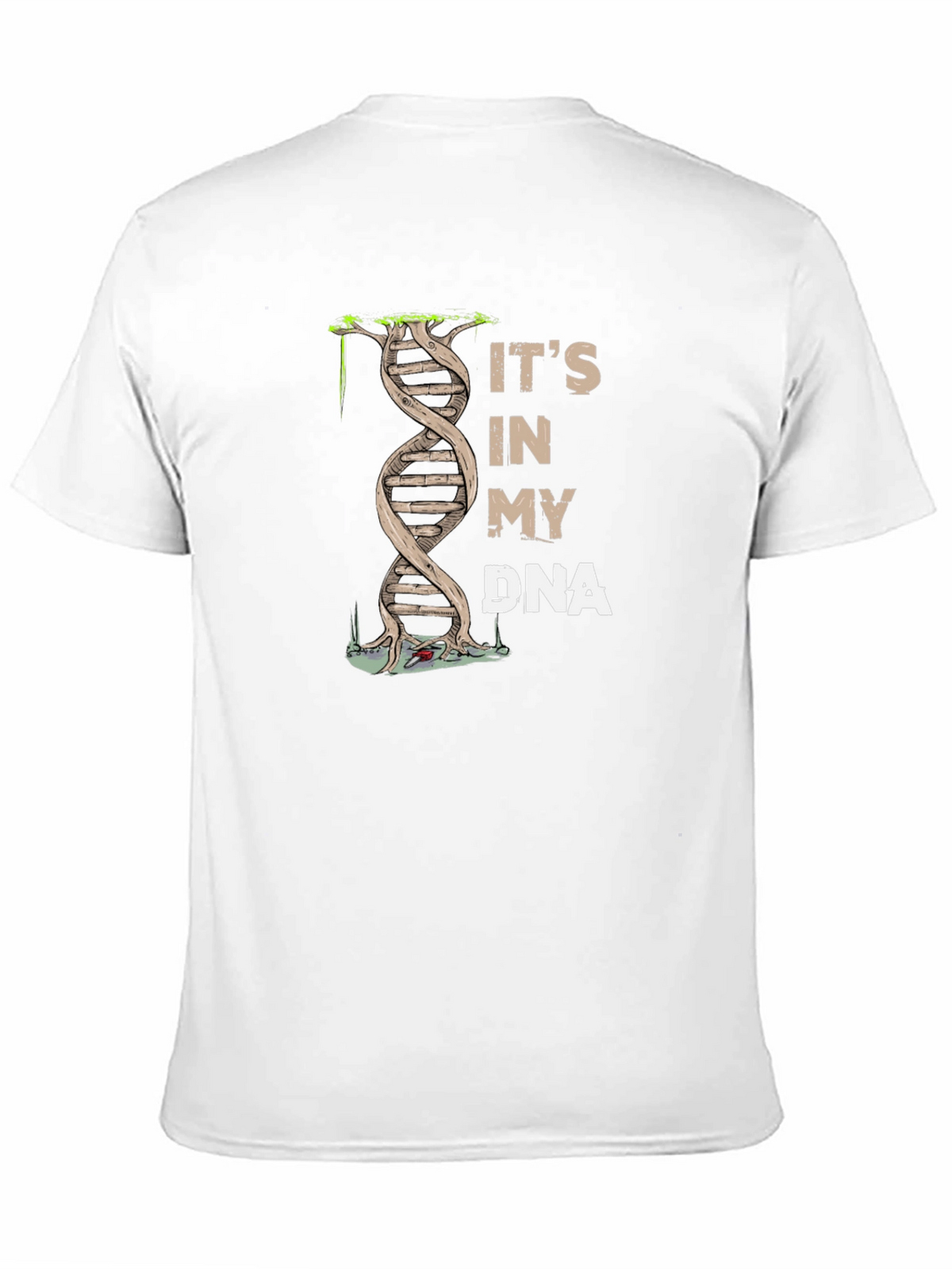 Its In My DNA Graphic Print Black T-Shirt