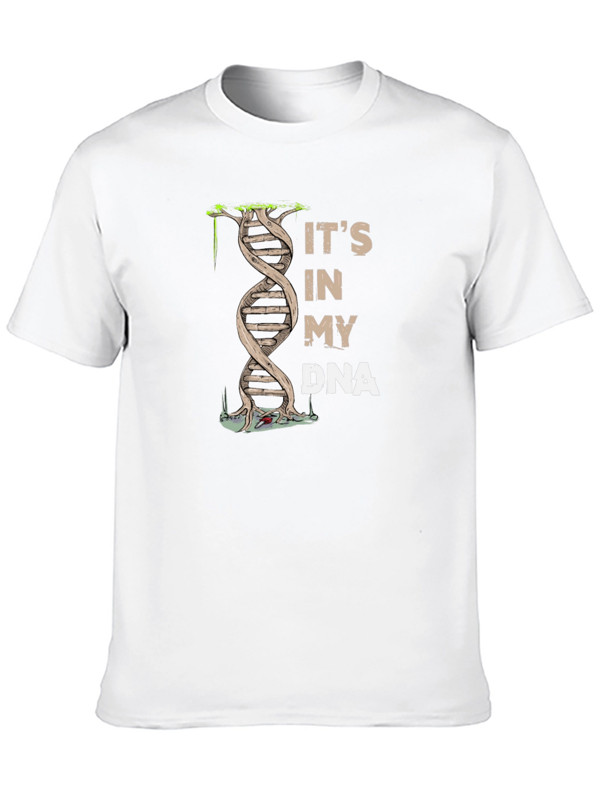 Its In My DNA Graphic Print Black T-Shirt