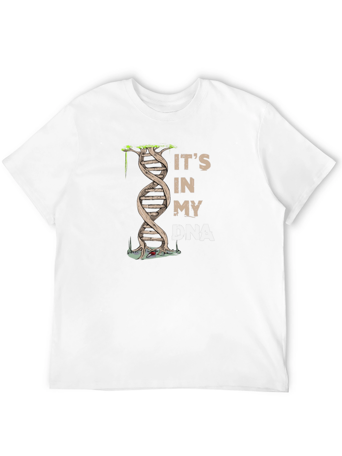 Its In My DNA Graphic Print Black T-Shirt